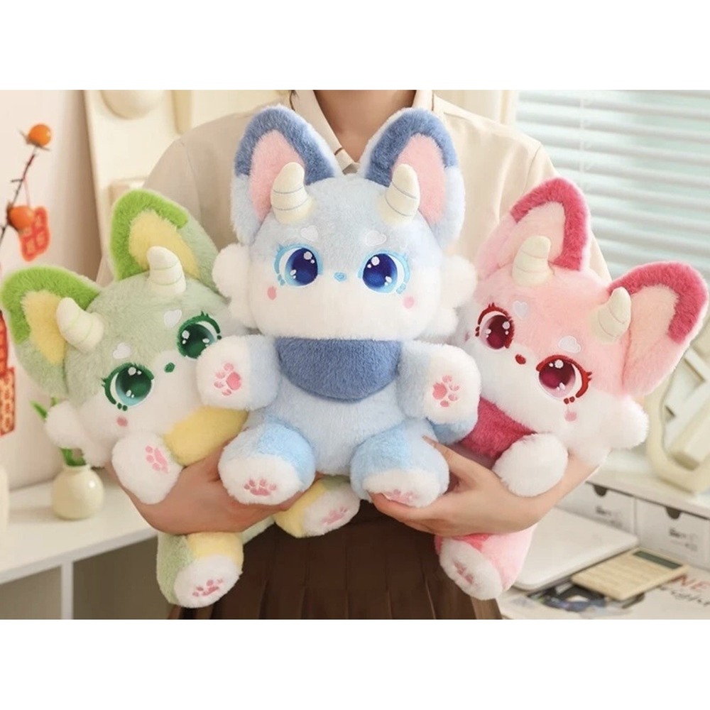 Set Of 3Anime Palworld Foxparks Plush Doll Fox Pillow Cushion Stuffed Toy
